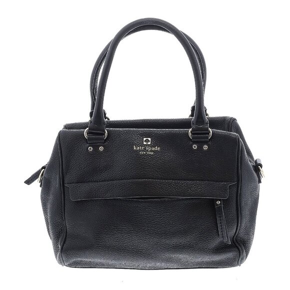 kate spade Handbags - Kate Spade New York Grant Park Shelby Black Pebbled Leather Crossbody Satchel